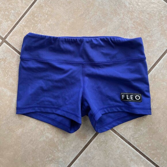 Royal Blue Medium Fleo Spandex Shorts - Picture 1 of 2